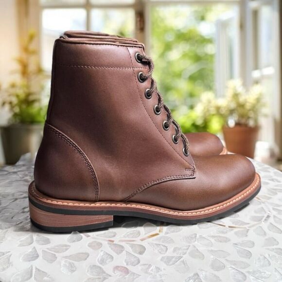 Nisolo Anthropologie Amalia All-Weather Lace Up Boot NEW - Picture 3 of 9